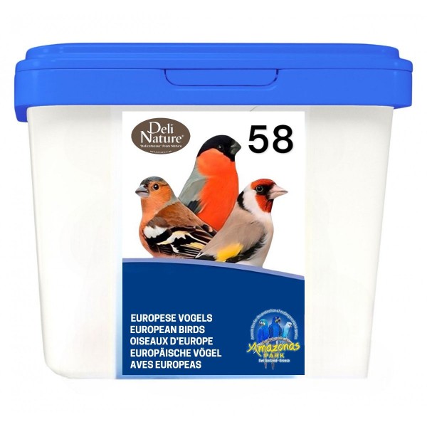 Mixt. Jilgueros y Luganos Supremme nº58 - Deli Nature cubeta de 2,5 kg Food for goldfinches and wild birds