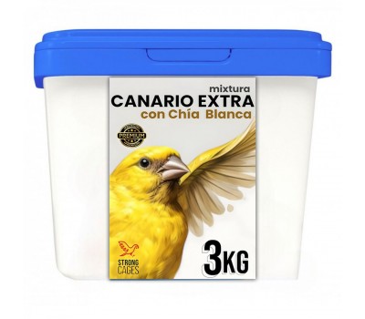 Cubeta de mixtura Canarios Extra con Chia blanca 3Kg