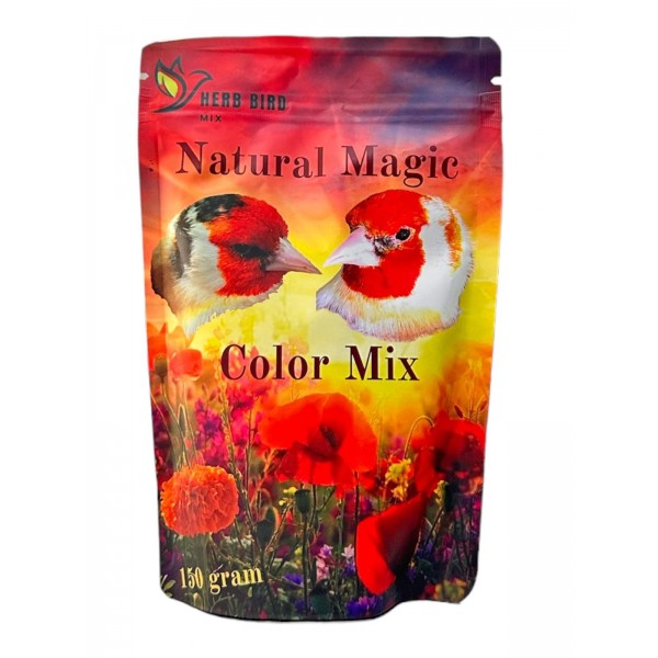 Mezcla de colores mágicos naturales para jilgueros 150 grs Colorante aves