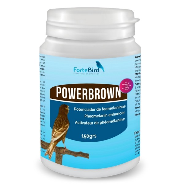 PowerBrown | El potenciador perfecto de feomelaninas para el plumaje de sus aves