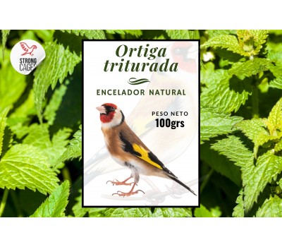 Ortiga triturada 100 grs (Encelador para aves natural)