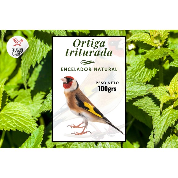 Ortiga triturada 100 grs (Encelador para aves natural) Semillas